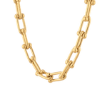 Luxe Link Gold Chain Necklace by Lavana, chunky polished links Hardwear inspired dressy set