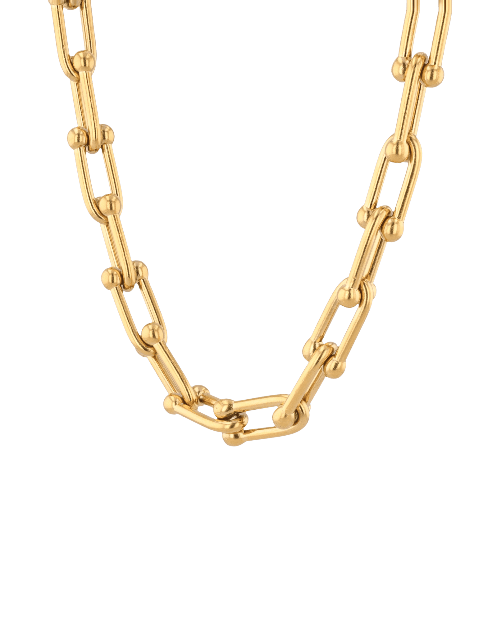 Luxe Link Gold Chain Necklace by Lavana, chunky polished links Hardwear inspired dressy set