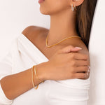 Melbourne Gold Diamond Tennis Bracelet by Lavana on model round cut classic tennis style with a secure clasp