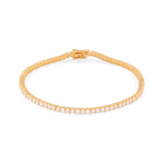 Melbourne Gold Diamond Tennis Bracelet by Lavana Round Cut Classic Tennis Style with a Secure Clasp