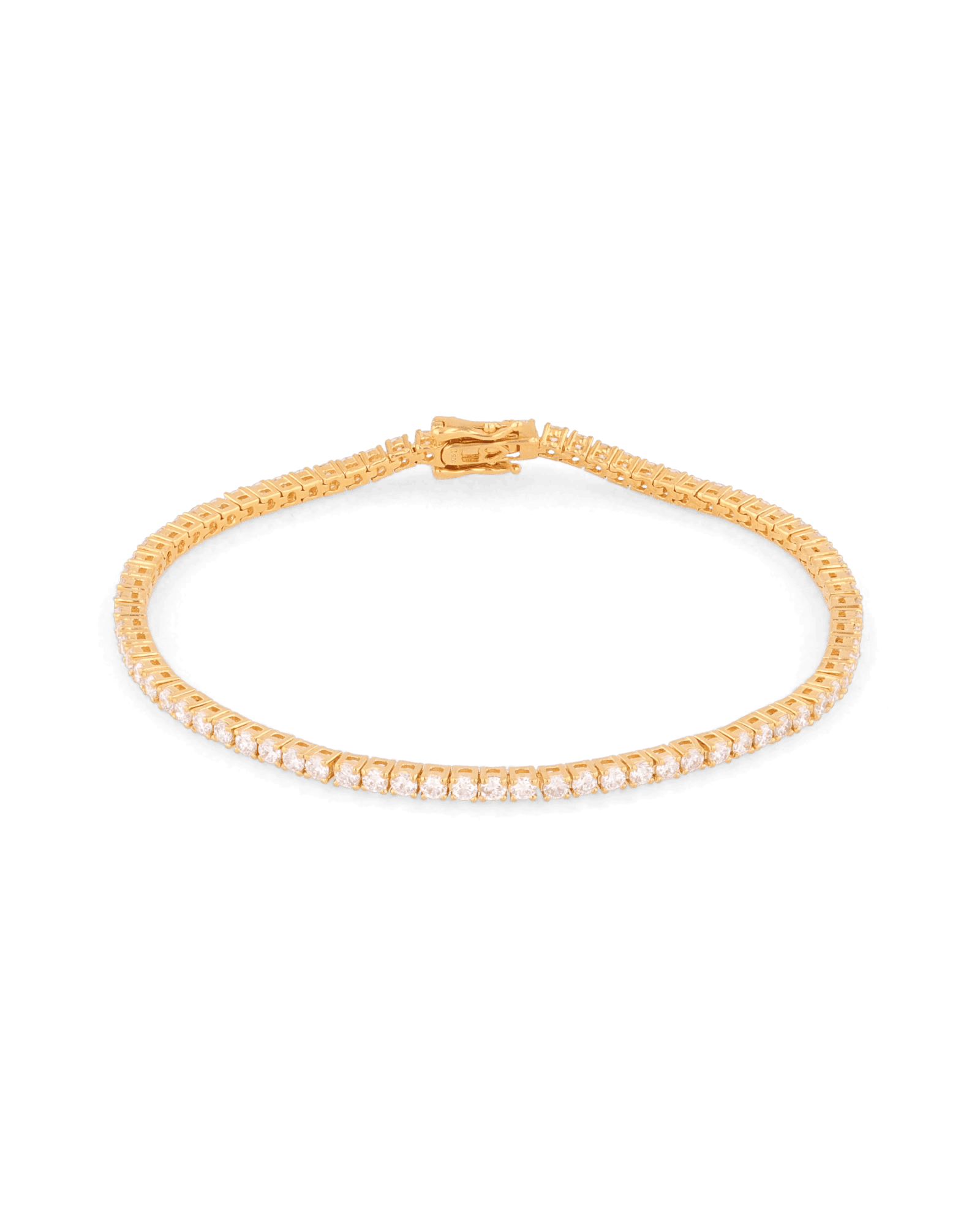 Melbourne Gold Diamond Tennis Bracelet by Lavana Round Cut Classic Tennis Style with a Secure Clasp