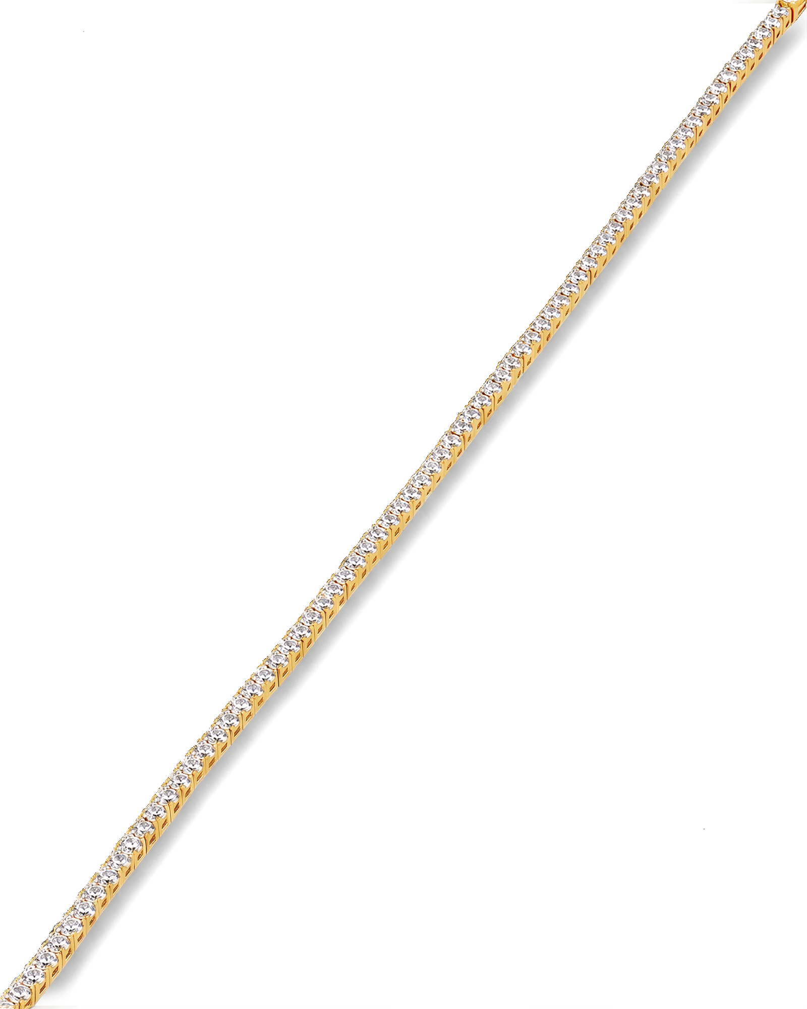 Melbourne Gold Diamond Tennis Bracelet by Lavana Round Cut Classic Tennis Style with a Secure Clasp