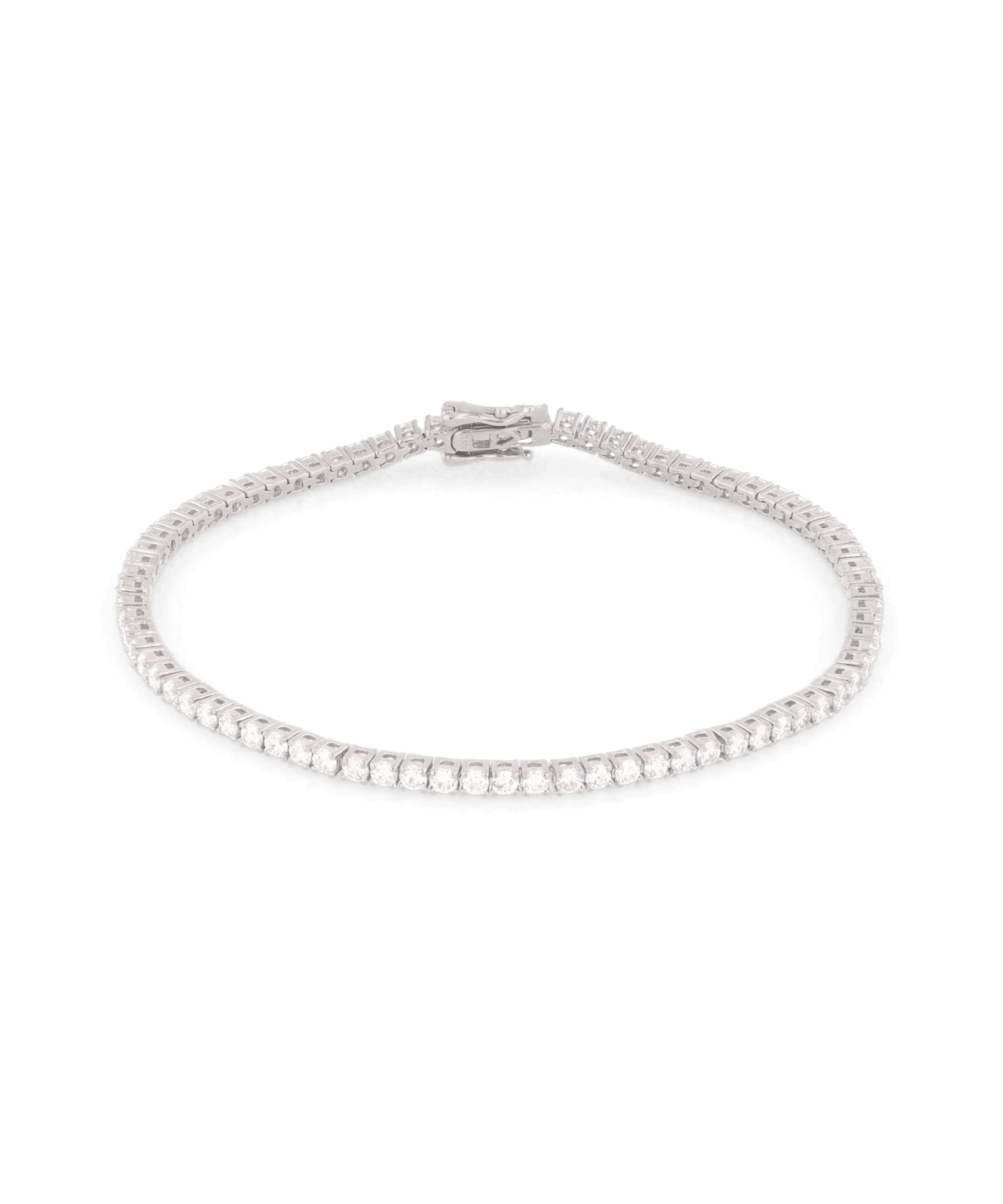 Melbourne Silver Diamond Tennis Bracelet by Lavana Round Cut Classic Tennis Style with a Secure Clasp