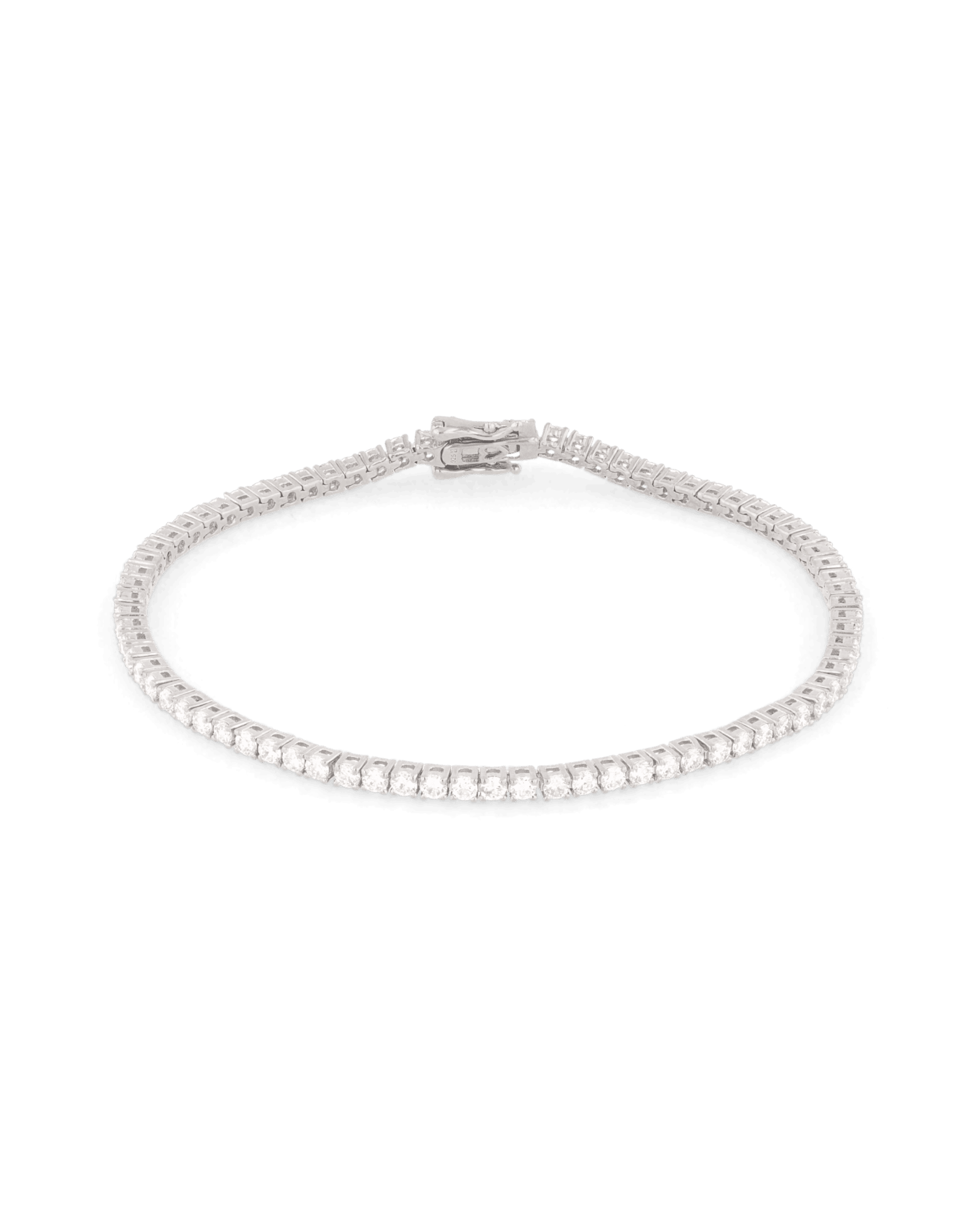 Melbourne Silver Diamond Tennis Bracelet by Lavana Round Cut Classic Tennis Style with a Secure Clasp
