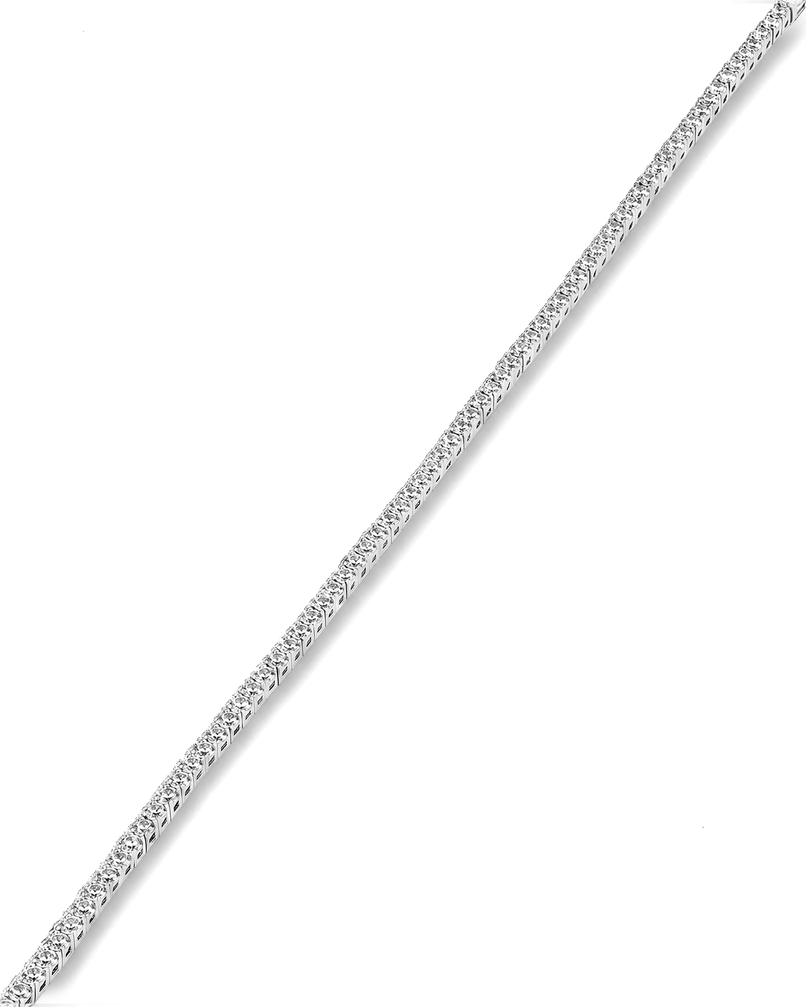 Melbourne Silver Diamond Tennis Bracelet by Lavana Round Cut Classic Tennis Style with a Secure Clasp