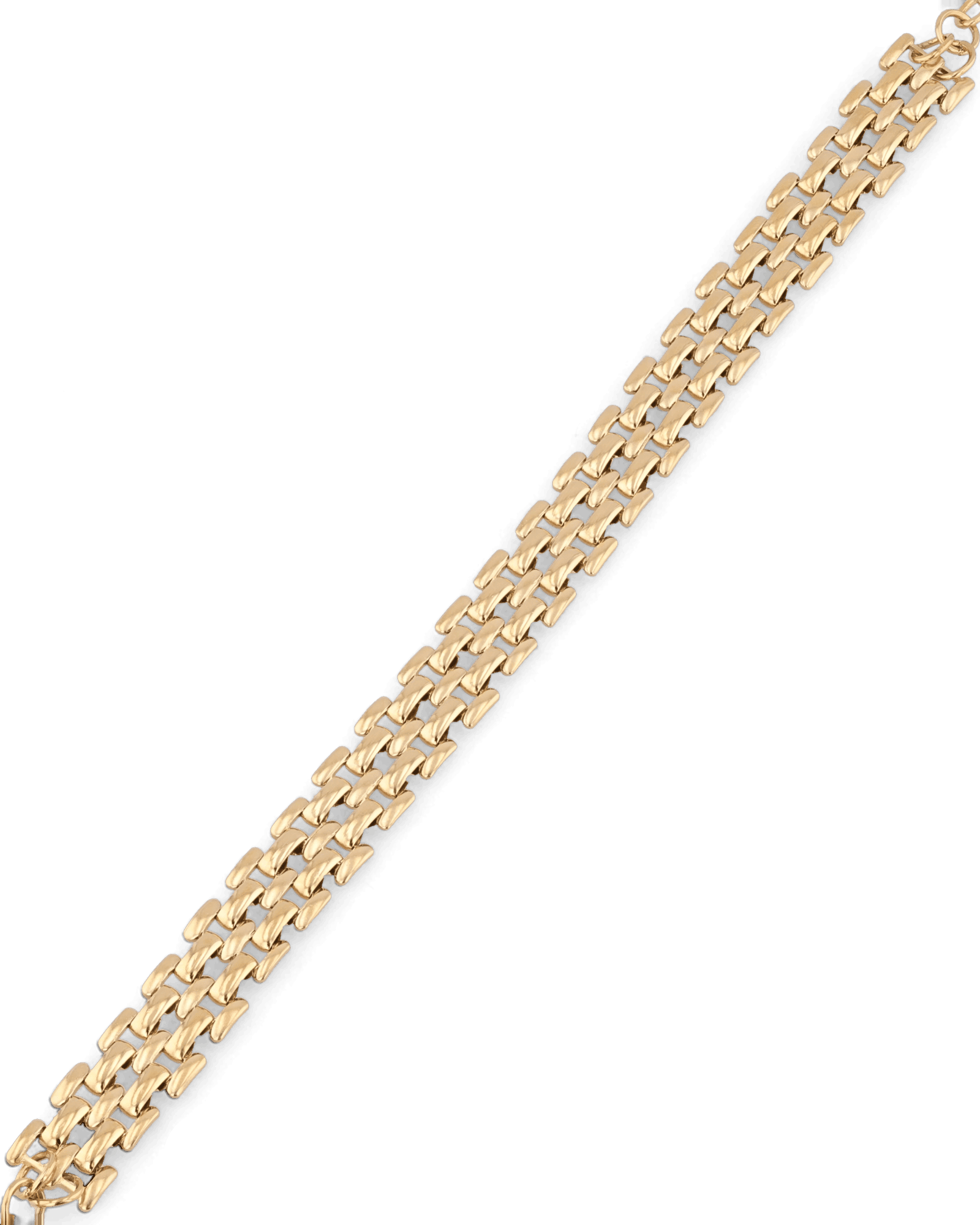 Panther Link Gold Bracelet by Lavana, bold sculptural chain links - 2