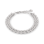 Panther Link Silver Bracelet by Lavana, bold sculptural chain links - 1