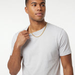 Porto Gold Curb Chain Necklace by Lavana on model
