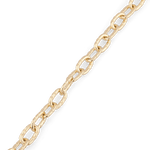 Riviera Gold Textured Link Bracelet by Lavana, with toggle loop clasp - 3