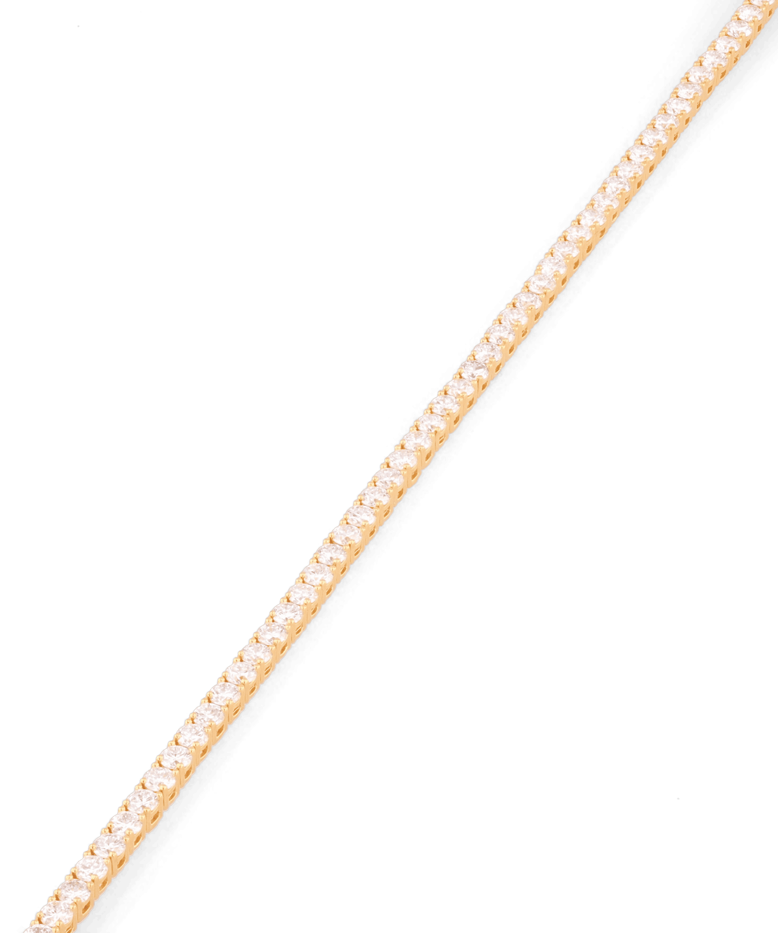 Roland Gold Diamond Tennis Bracelet by Lavana Prong Set Classic Tennis Style with a Secure Double Latch Clasp