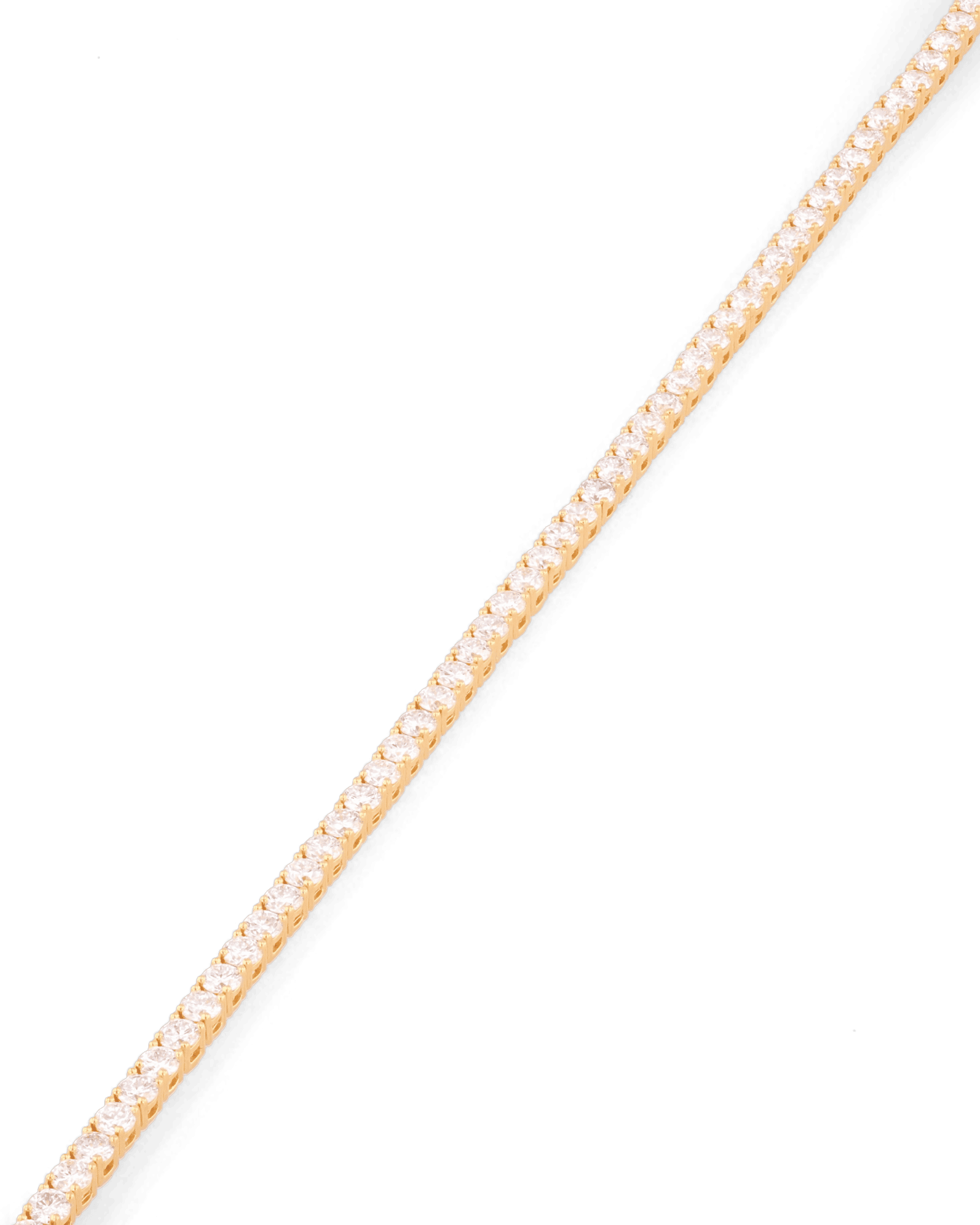 Roland Gold Diamond Tennis Bracelet by Lavana Prong Set Classic Tennis Style with a Secure Double Latch Clasp