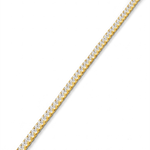 Roland Gold Diamond Tennis Bracelet by Lavana Prong Set Classic Tennis Style with a Secure Double Latch Clasp