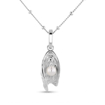 Sea Treasure Sterling Silver Pendant by LAVANA Shell inspired pendant with freshwater pearl