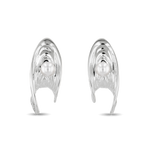 Sea Treasure Sterling Silver Stud Earrings by LAVANA, Shell stud with freshwater pearl centre