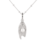 Sea Treasure Sterling Silver Pendant by LAVANA Shell inspired pendant with freshwater pearl