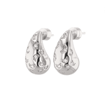 Stardust Raindrop silver earrings by Lavana with lab grown diamonds