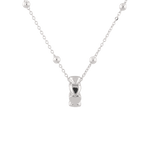 Sweetheart Silver Pendant by Lavana, polished heart motif charm - 2