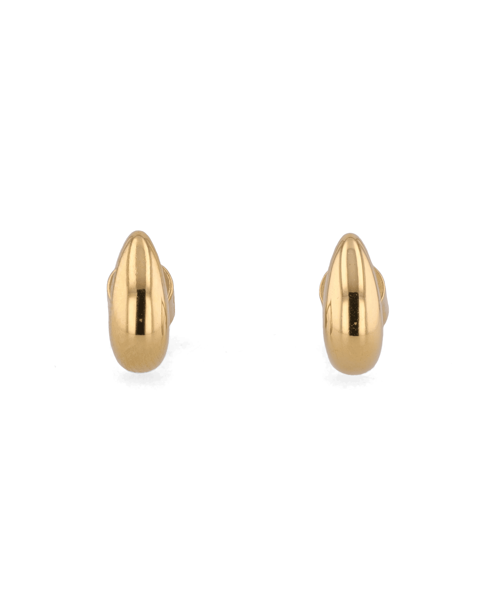 Tiny Raindrop Gold Stud Earrings by LAVANA, petite polished teardrop studs