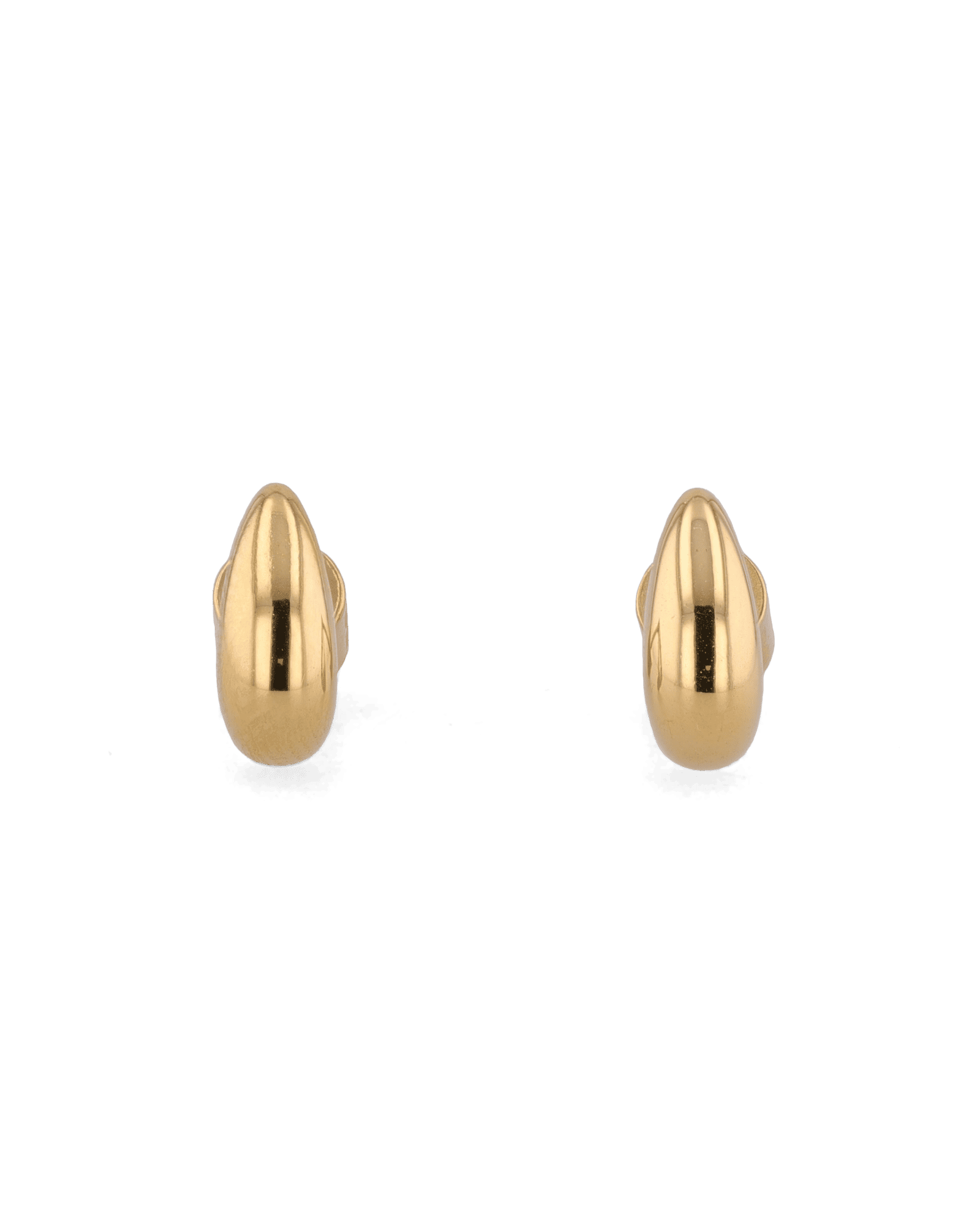 Tiny Raindrop Gold Stud Earrings by LAVANA, petite polished teardrop studs