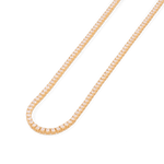 Wimbledon Gold Diamond Tennis Necklace by Lavana Classic Tennis Style with a Secure Clasp