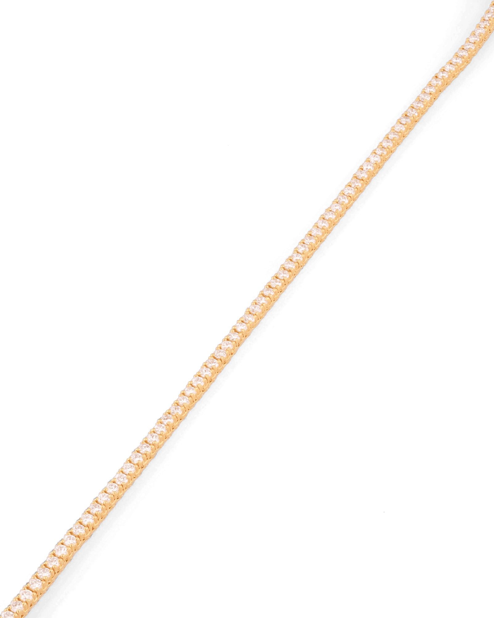 Wimbledon Gold Diamond Tennis Necklace by Lavana Classic Tennis Style with a Secure Clasp