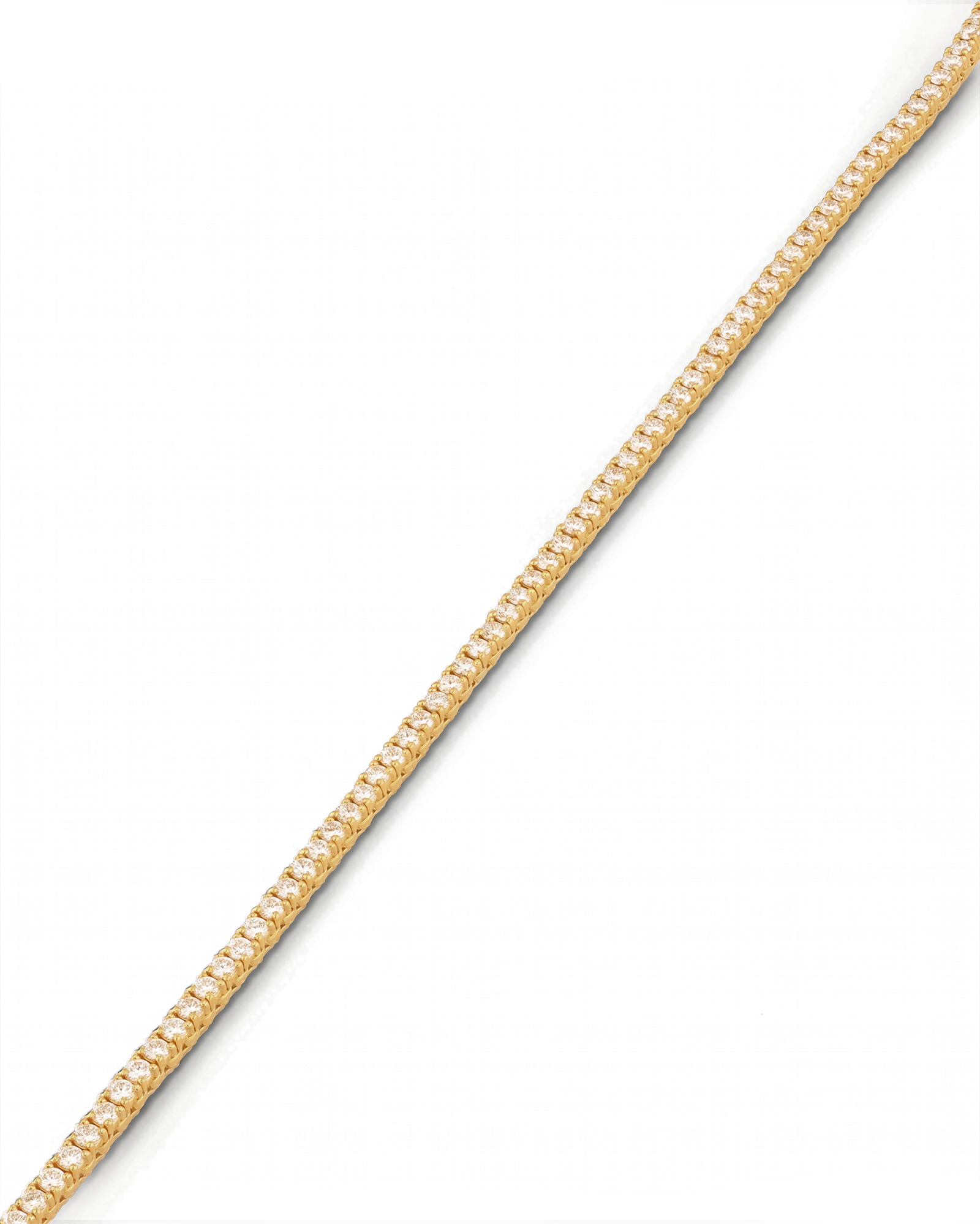 Wimbledon Gold Diamond Tennis Necklace by Lavana Classic Tennis Style with a Secure Clasp