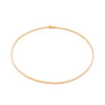 Wimbledon Gold Diamond Tennis Necklace by Lavana Classic Tennis Style with a Secure Clasp