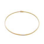 Wimbledon Gold Diamond Tennis Necklace by Lavana Classic Tennis Style with a Secure Clasp