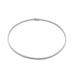 Wimbledon Silver Diamond Tennis Necklace by Lavana classic tennis style with a secure clasp 1