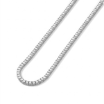 Wimbledon Silver Diamond Tennis Necklace by Lavana Classic Tennis Style with a Secure Clasp