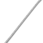 Wimbledon Silver Diamond Tennis Necklace by Lavana Classic Tennis Style with a Secure Clasp