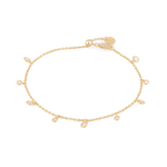 Zenith gold diamond bracelet by Lavana,  lab grown diamond station links