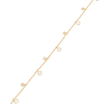 Zenith gold diamond bracelet by Lavana,  lab grown diamond station links