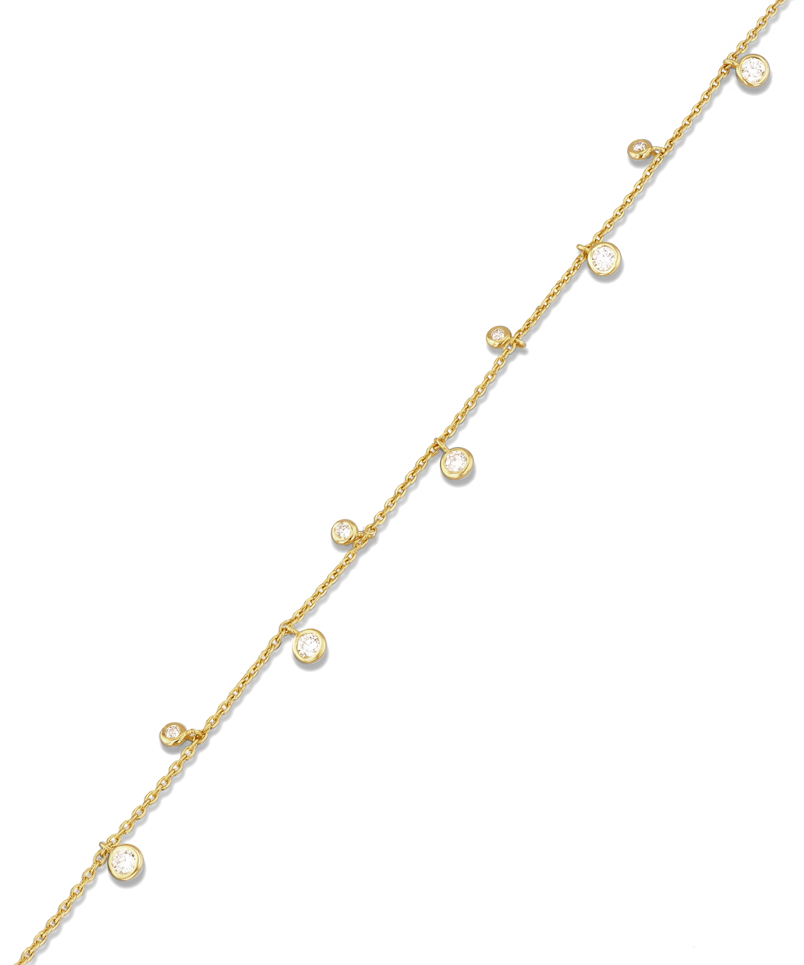 Zenith gold diamond bracelet by Lavana lab grown diamond station links 2