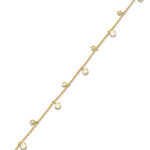 Zenith gold diamond bracelet by Lavana,  lab grown diamond station links