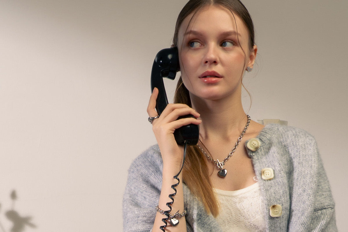 LAVANA Contact page header banner featuring elegant gold and silver jewellery display