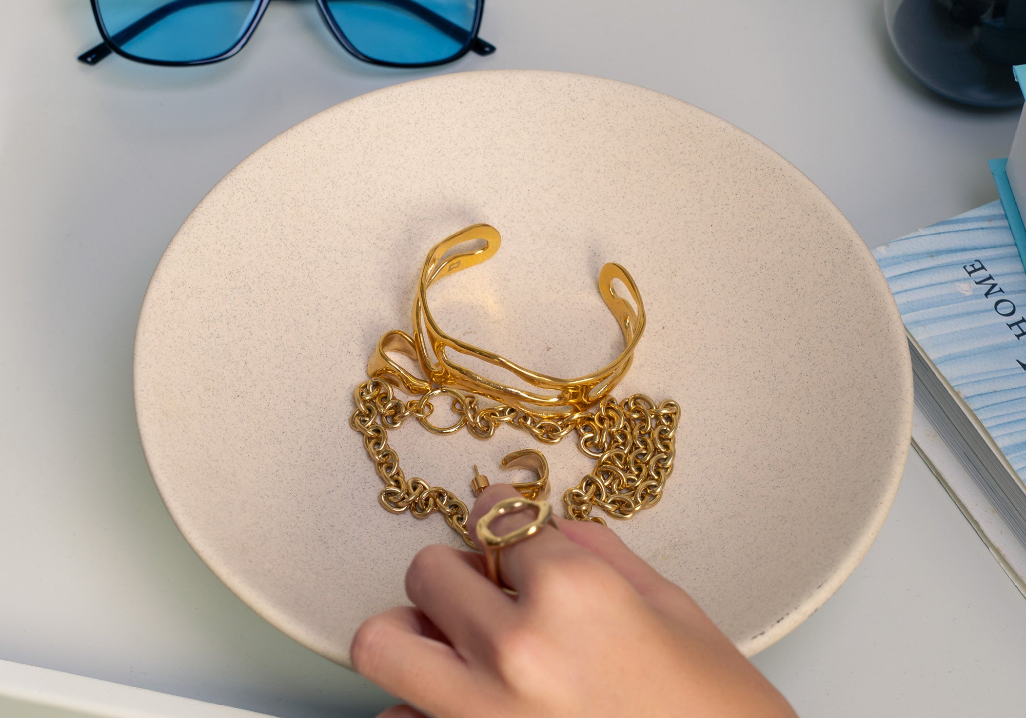 LAVANA jewellery care tips banner showing gold and silver jewellery maintenance guide